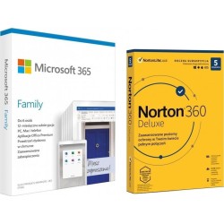 Microsoft Microsoft 365 Family PL (6GQ-01593) + Norton 360 Deluxe (21408667)