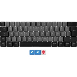 Keychron Sharkoon SKILLER SAC20 S4, keycap (black, 61 pieces, ISO layout (DE), for SKILLER SGK50 S4)