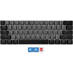 Keychron Sharkoon SKILLER SAC20 S4, keycap (black, 62 pieces, ANSI layout (US), for SKILLER SGK50 S4)