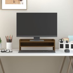 Podstawka pod laptopa vidaXL Podstawka na monitor, miodowy brąz, 50x24x16 cm, lita sosna
