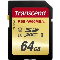 Karta Transcend SDXC 64 GB Class 10 UHS-I/U3 (TS64GSDU3)