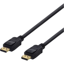 Kabel Deltaco DisplayPort - DisplayPort 2m czarny (DELTACO DP-1022 - DisplayPort kabel -)