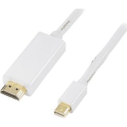 Kabel Deltaco DisplayPort Mini - HDMI 3m biały (DP-HDMI302)