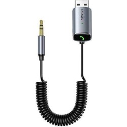 Adapter bluetooth Usams 5.0 USB-AUX szary/iron (US-SJ504)
