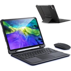DUX DUCIS Dux Ducis Touchpad Keyboard Case etui na tablet bezprzewodowa klawiatura Bluetooth iPad Air 2020 (iPad Air 4) / iPad P