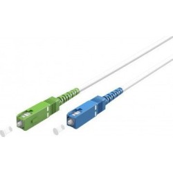 Goobay Kabel światłowodowy (FTTH), Singlemode (OS2) White, biały (Simplex), 15 m - Długość kabla 15 m