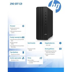 Komputer HP Pro 290 G9 SFF Core i3-12100, 8 GB, Intel UHD Graphics 730, 256 GB M.2 PCIe Windows 11 Pro