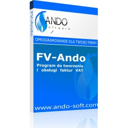 Program Ando Software Program do fakturowania FV-Ando ESD - wersja elektroniczna